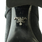 Prada Suede Ankle Boots Side Gore Short 35 Black SS — view 7