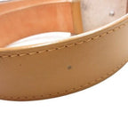 Louis Vuitton Ceinture Jeans Belt Leather 80 32 Beige Brown — view 5