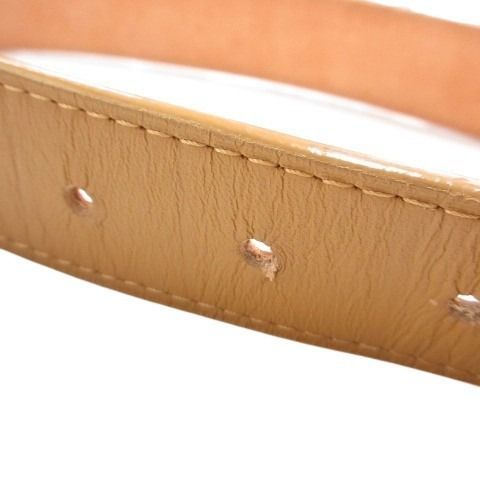 Louis Vuitton Ceinture Jeans Belt Leather 80 32 Beige Brown — view 4