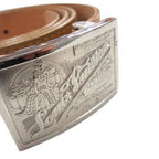 Louis Vuitton Ceinture Jeans Belt Leather 80 32 Beige Brown — view 2