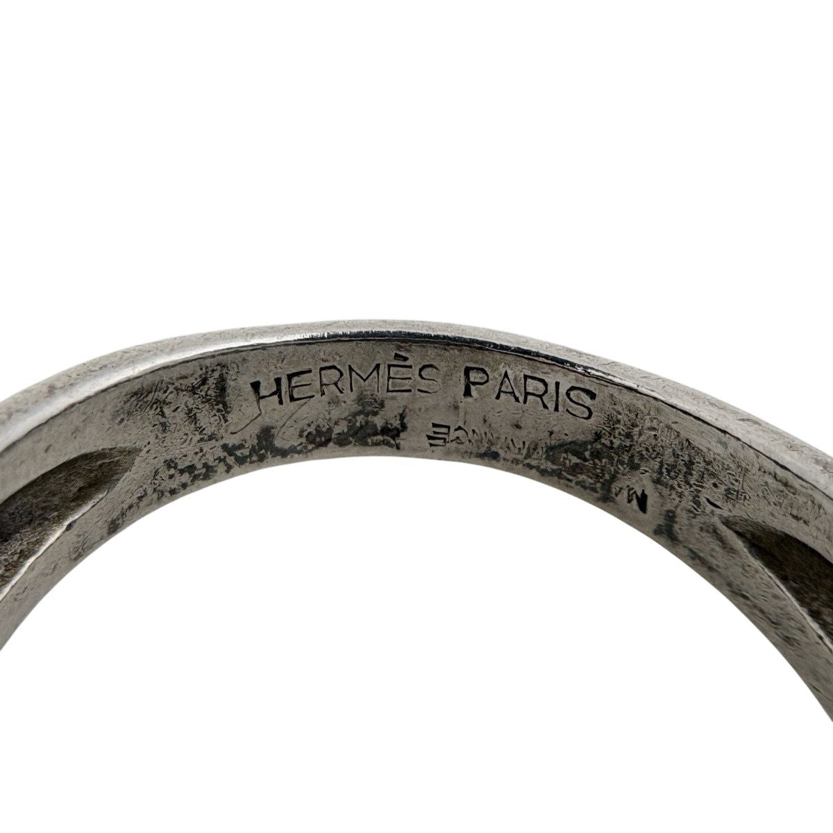 Hermes Square Ring Metal Silver Gold — view 7
