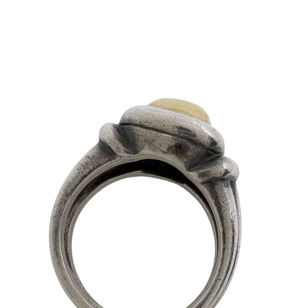 Hermes Square Ring Metal Silver Gold — view 5