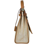 Hermes Herbag Zip PM 2-Way Shoulder Bag Toile Ash Natural Brown — view 2