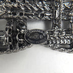 Chanel CC Logo Brooch Metal Silver — view 4