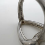 Gucci Logo Ring Vintage Horsebit Silver — view 5