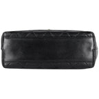 Chanel CC Logo Shoulder Bag Quilted Leather Black — view 5