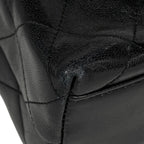 Chanel CC Logo Shoulder Bag Quilted Leather Black — view 7