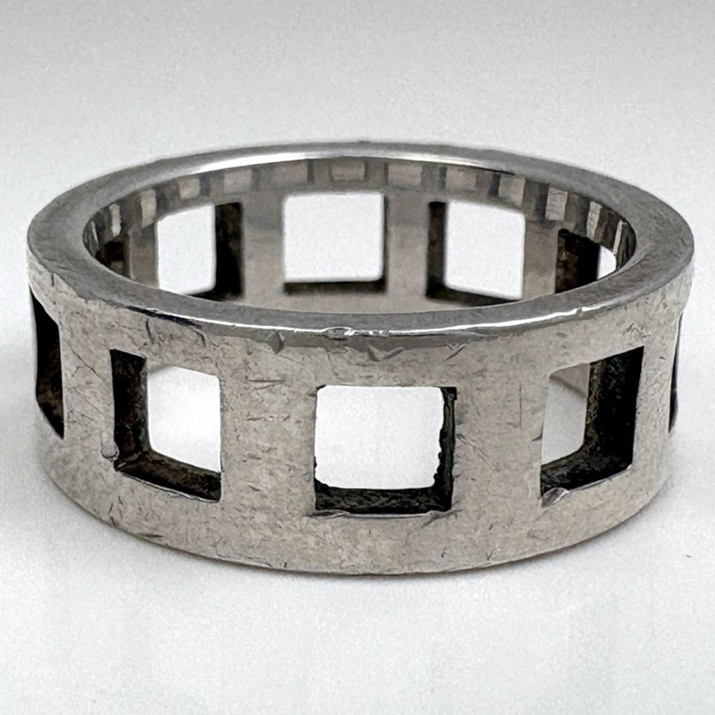 Gucci Open Square Ring Silver — view 4