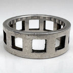 Gucci Open Square Ring Silver — view 4