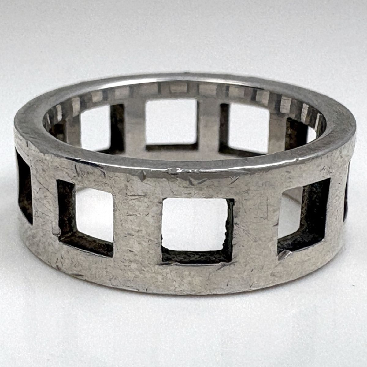 Gucci Open Square Ring Silver — view 4