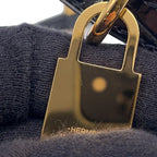 Hermes Belt Black Gold Porosus Matt 75 — view 8