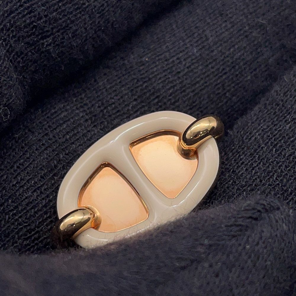 Hermes Earrings Mini Maillon Cles Pink Gold — view 7