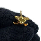 Celine Earrings Triomphe Studded Long Metal — view 5