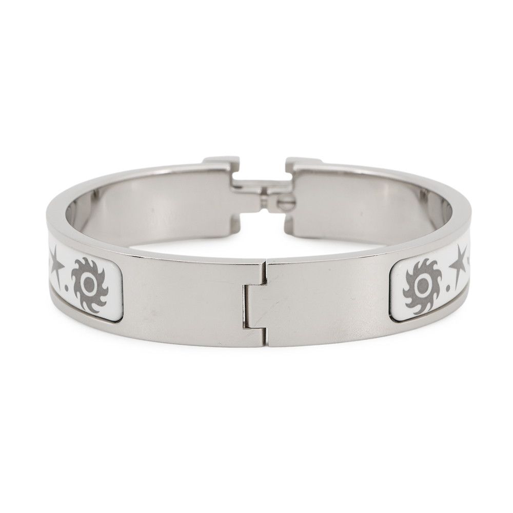 Hermes Bracelet Click PM Attracted by the Charm of Orpheus White Silver — view 3