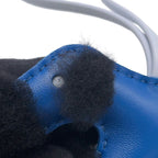 Hermes Bag Charm Buddy Bleu France Black Brum Lambskin Mouton — view 6
