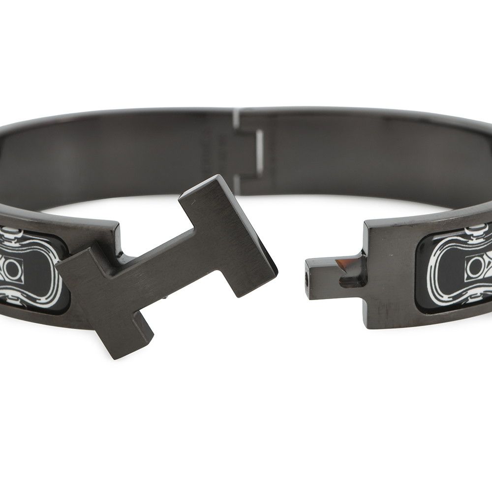 Hermes Bracelet Click HH Metallic Black — view 5