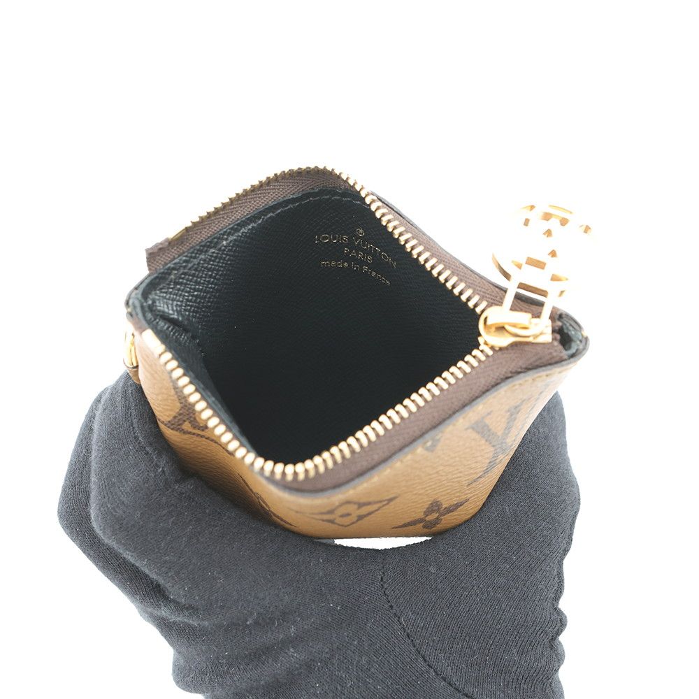 Louis Vuitton Pouch Monogram Reverse Giant Pochette Trio Coin Case Black — view 5