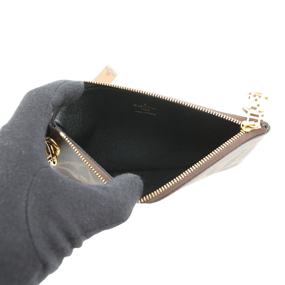 Louis Vuitton Pouch Monogram Reverse Giant Pochette Trio Coin Case Black — view 4
