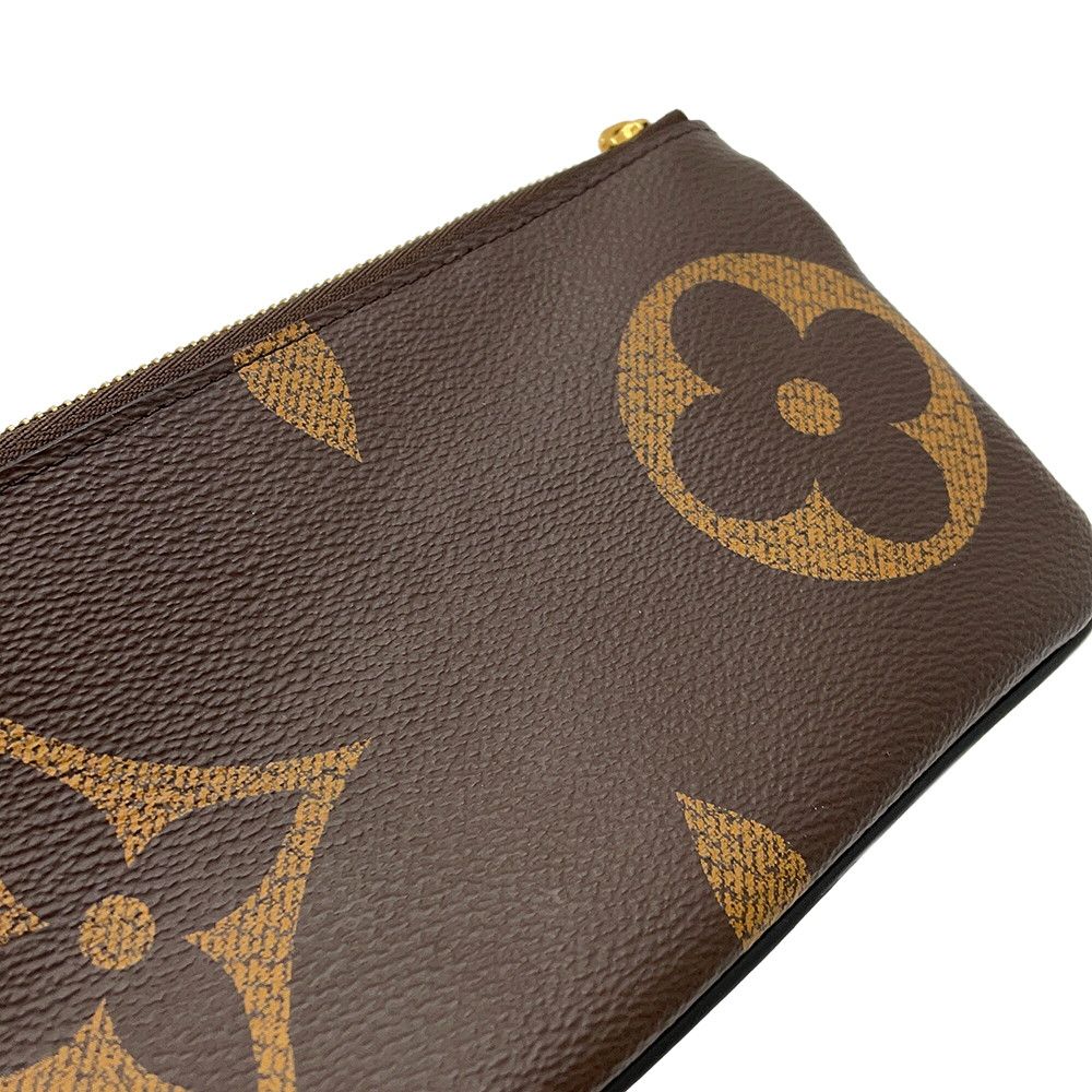 Louis Vuitton Pouch Monogram Reverse Giant Pochette Trio Coin Case Black — view 9