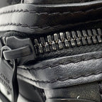 Louis Vuitton Shoulder Bag Monogram Mesh Leather Soft Trunk Embroidery Black — view 7