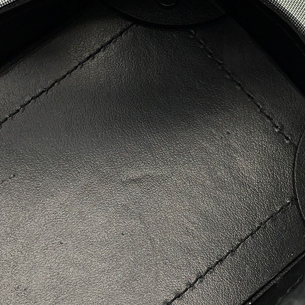 Louis Vuitton Shoulder Bag Monogram Mesh Leather Soft Trunk Embroidery Black — view 6