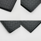 Bottega Veneta Intrecciato Bifold Wallet with Coin Pass Black Calf Leather — view 5