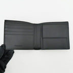 Bottega Veneta Intrecciato Bifold Wallet with Coin Pass Black Calf Leather — view 6