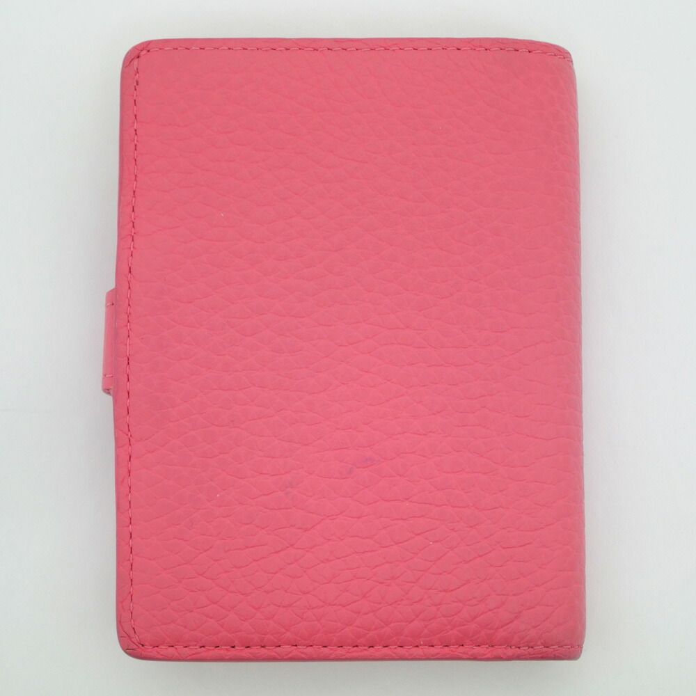 Louis Vuitton Vertical CP Wallet Fuchsia Pink Leather Bifold — view 2