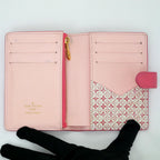 Louis Vuitton Vertical CP Wallet Fuchsia Pink Leather Bifold — view 6
