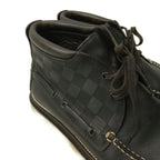 Louis Vuitton Damier Chukka Boots Moccasins Shoes Cles Leather 6 Black — view 4