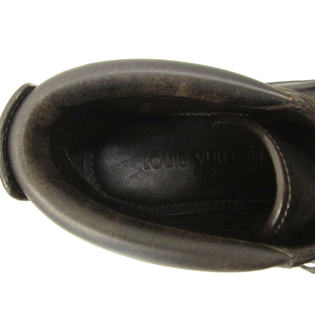 Louis Vuitton Damier Chukka Boots Moccasins Shoes Cles Leather 6 Black — view 8