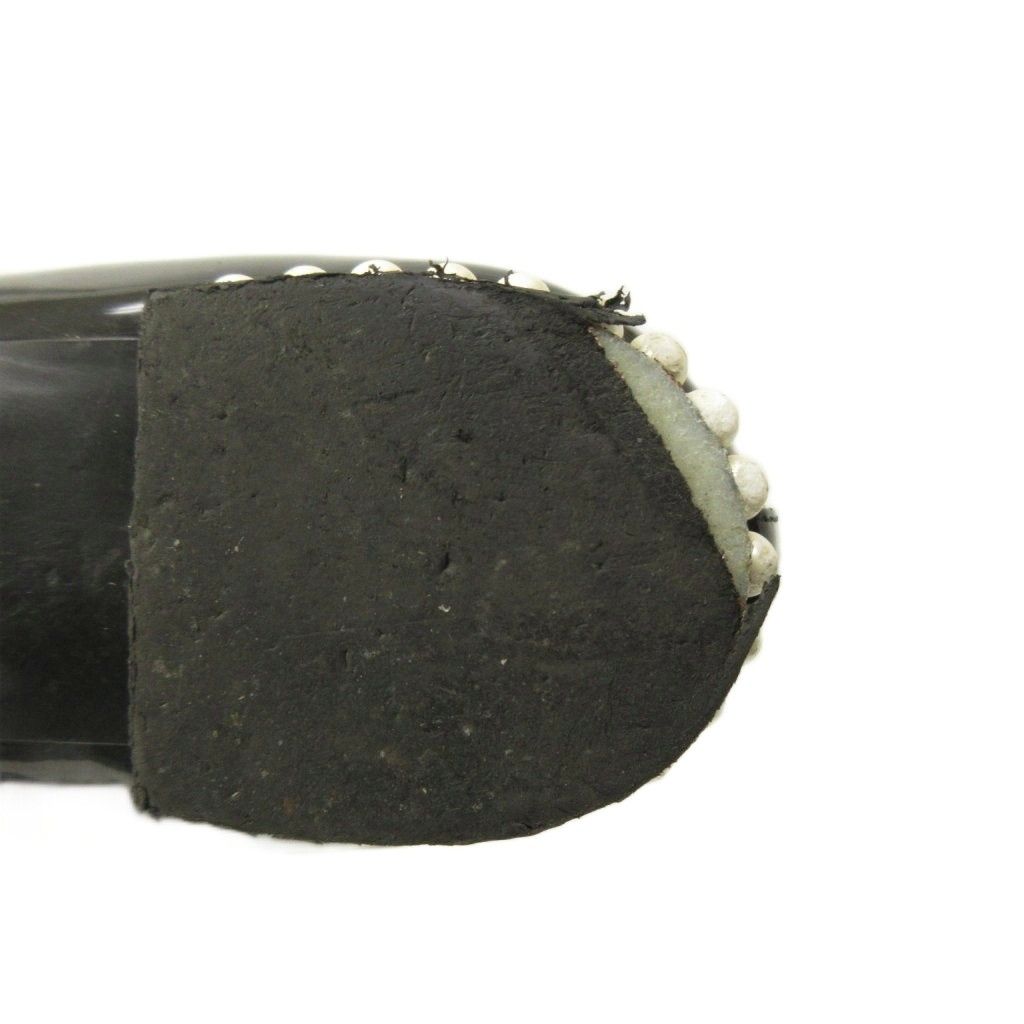 Chanel Opera Shoes Pearl Decoration CC Logo Patent Leather 36.5 Black — view 8