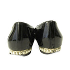 Chanel Opera Shoes Pearl Decoration CC Logo Patent Leather 36.5 Black — view 5