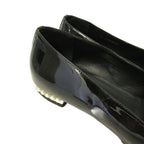Chanel Opera Shoes Pearl Decoration CC Logo Patent Leather 36.5 Black — view 4