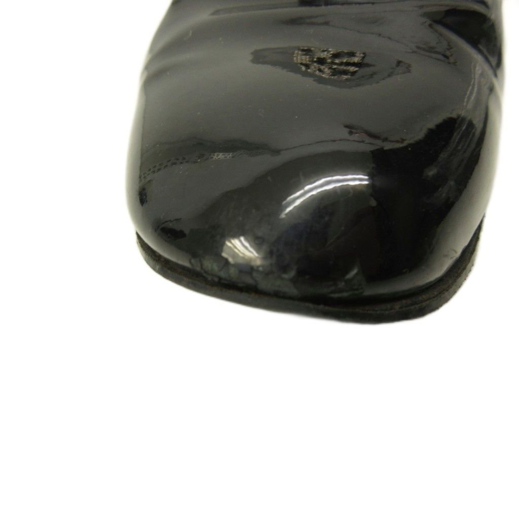 Chanel Opera Shoes Pearl Decoration CC Logo Patent Leather 36.5 Black — view 9