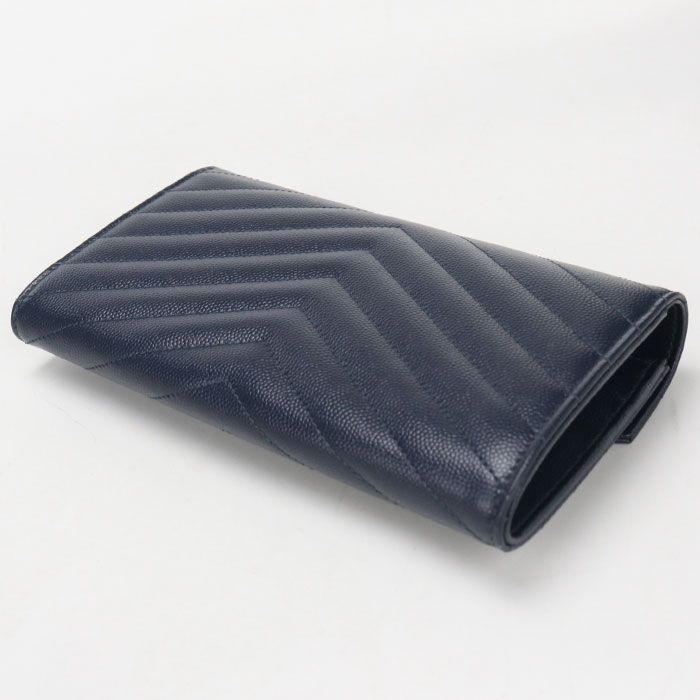 Saint Laurent Large Flap Wallet Cassandra Bifold Calf — view 2