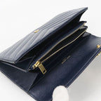 Saint Laurent Large Flap Wallet Cassandra Bifold Calf — view 3