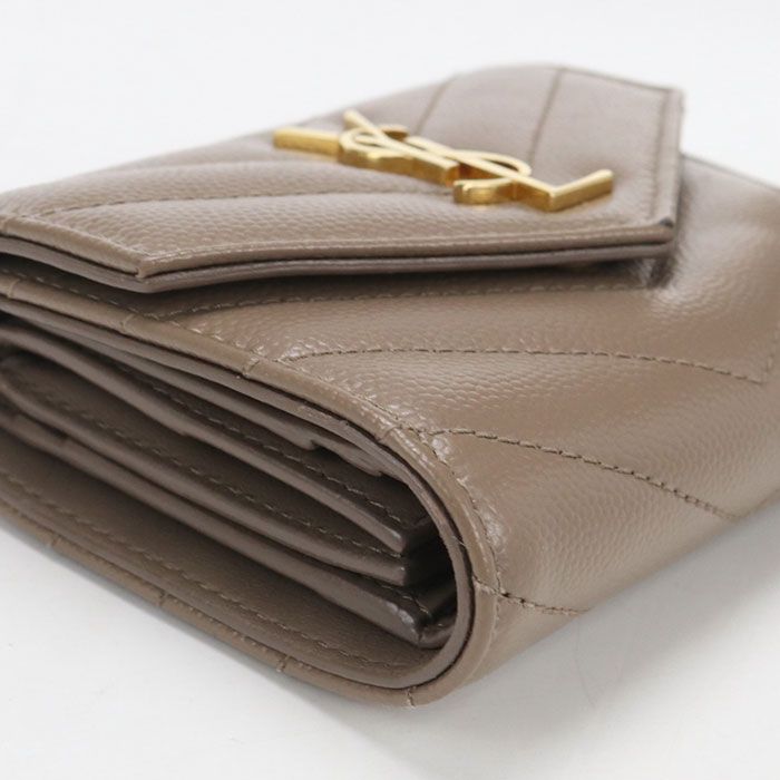 Saint Laurent Multifold Wallet Monogram Trifold Calf — view 7