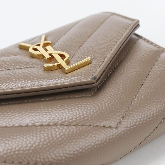 Saint Laurent Multifold Wallet Monogram Trifold Calf — view 6