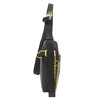Fendi Calligraphy Studded Shoulder Bag Leather — view 3