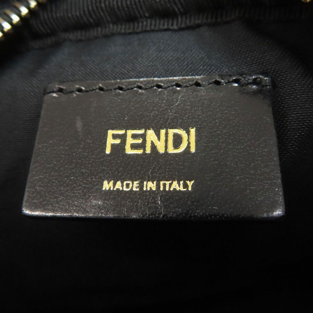 Fendi Calligraphy Studded Shoulder Bag Leather — view 6