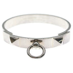 Hermes Collier de Chien Bangle Silver Bracelet — view 4