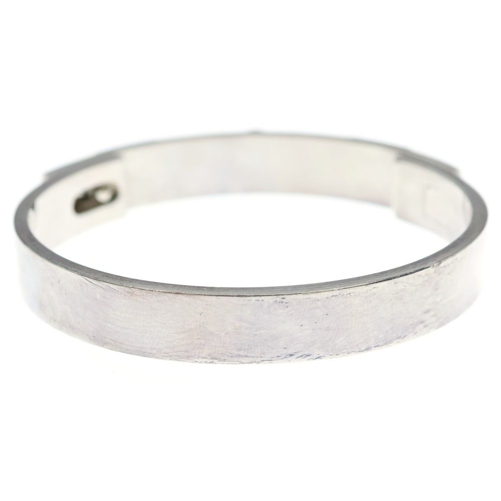 Hermes Collier de Chien Bangle Silver Bracelet — view 2