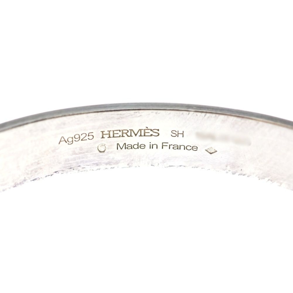 Hermes Collier de Chien Bangle Silver Bracelet — view 5