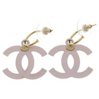 Chanel CC Logo Swing Earrings Pink — view 2