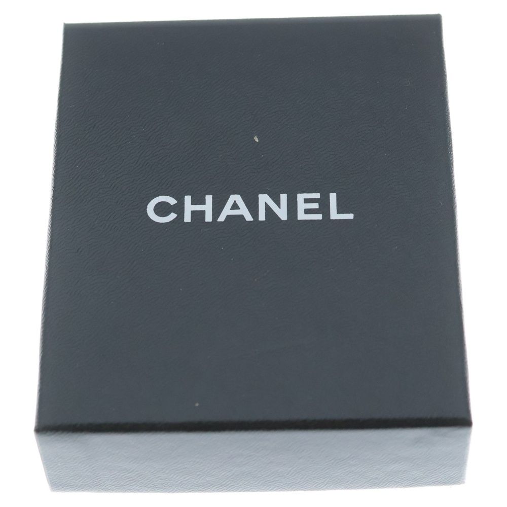 Chanel CC Logo Rhinestone Necklace Silver — view 6