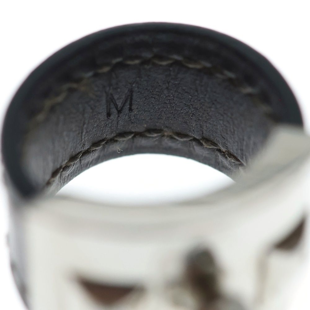 Hermes Collier de Chien Ring Plated Leather Brown Silver — view 7