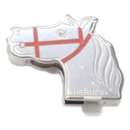 Hermes Quadrige Twilly Ring Scarf Clip Closure Metal Silver Orange — view 2