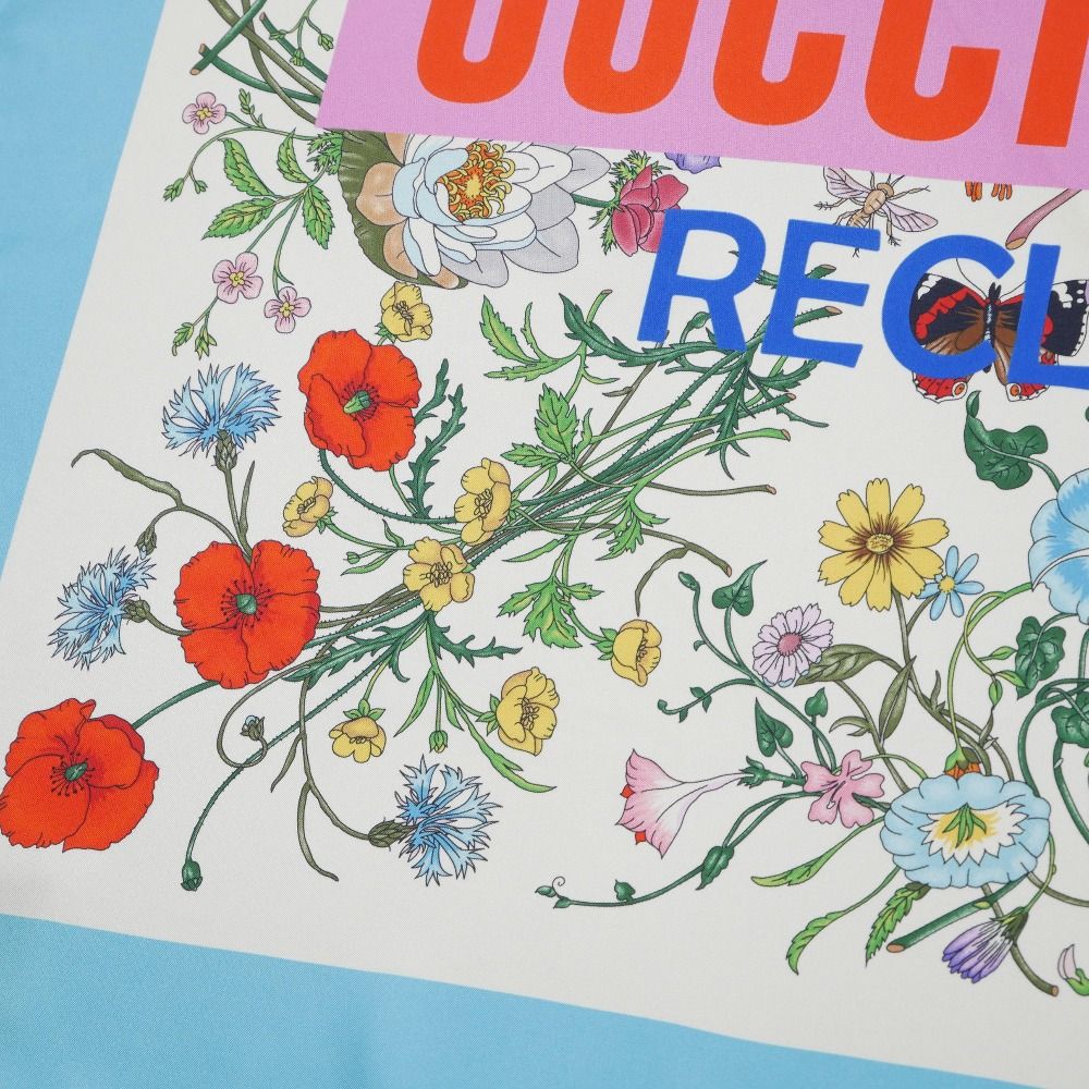 Gucci Anniversary Flora Scarf 90 Music IS Mine Seats Reclined Large Silk Twill — view 6