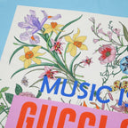 Gucci Anniversary Flora Scarf 90 Music IS Mine Seats Reclined Large Silk Twill — view 7